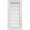 Ekena Millwork Vertical Surface Mount PVC Gable Vent: Functional, w/ 2"W x 2"P Brickmould Sill Frame, 12"W x 24"H GVPVE12X2403SF - alternate 1